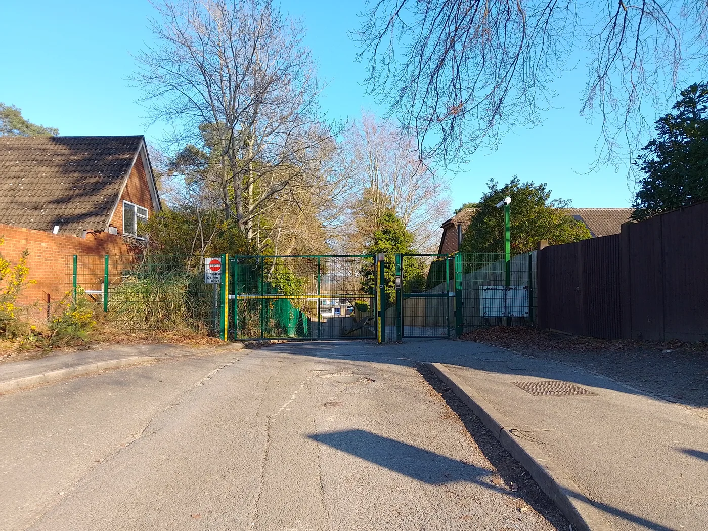The entrance to Edgbarrow School in Crowthorne, which reported 82% of its students at grade 4 or above in both English and maths. The photo was taken on an ordinary school day and does not show results day.