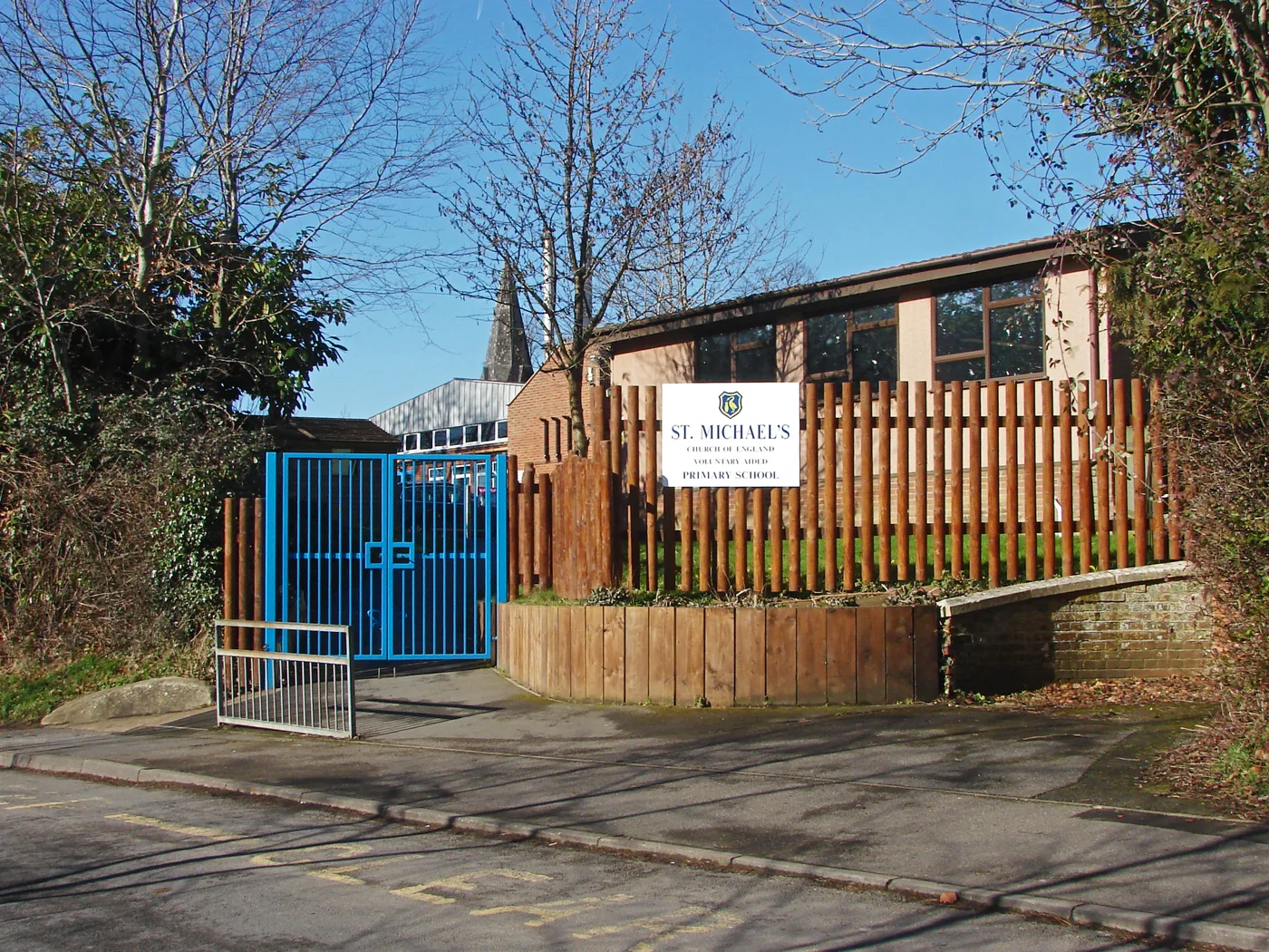 St Michael's Church of England Primary School in Lower Church Road, Sandhurst, one of three Bracknell Forest primaries with a new Ofsted report card